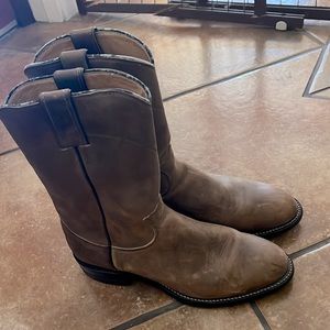 Justin leather boots men’s 6.5 women’s size 8